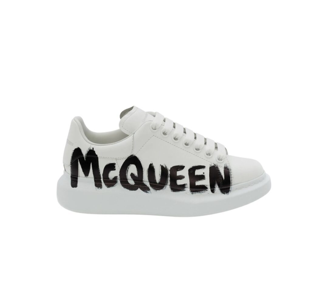 Alexander McQueen graffiti print white