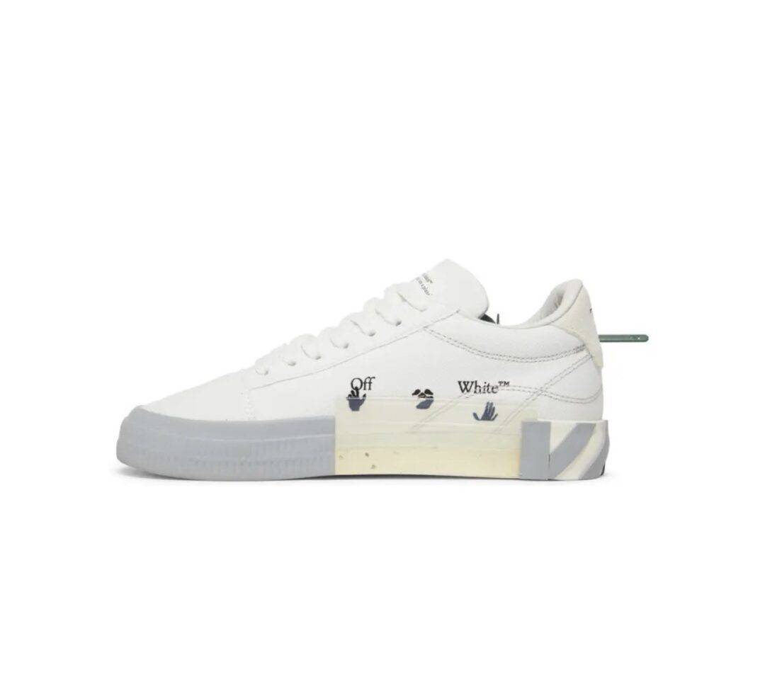 OFF WHITE vulc sneaker white grey - Image 4