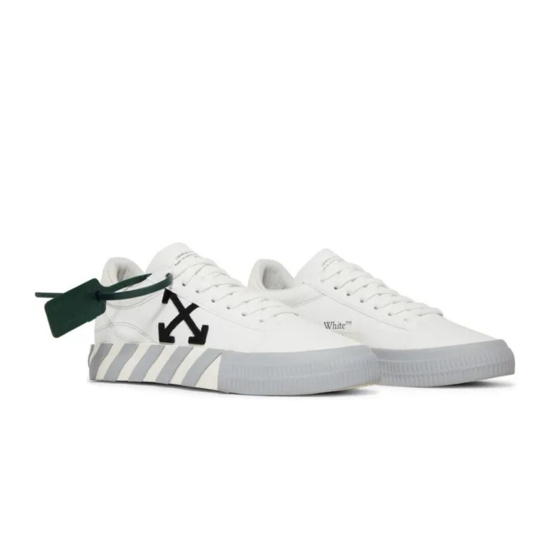 OFF WHITE vulc sneaker white grey - Image 2